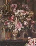 Pierre-Auguste Renoir Peonies,Lilacs ad Tulips oil painting on canvas